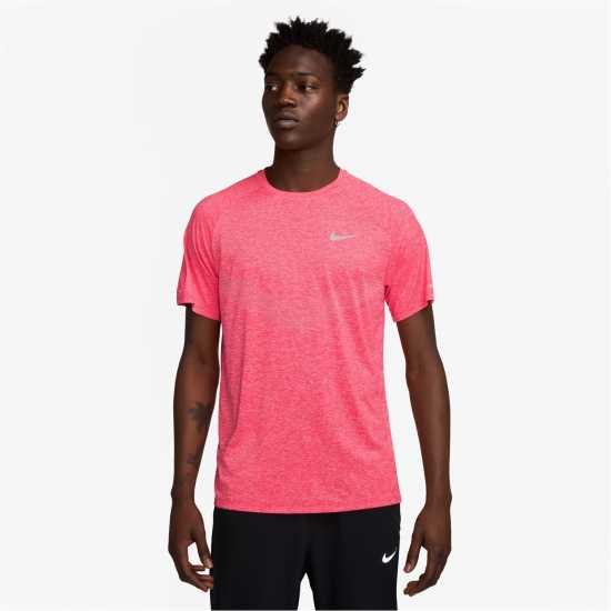 Nike Stride Short Sleeve Performance Tee Mens Crimson Атлетика