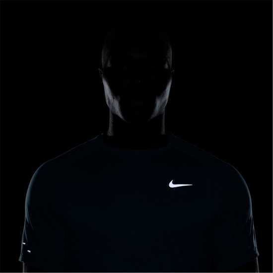 Nike Stride Short Sleeve Performance Tee Mens Кактусово синьо Атлетика