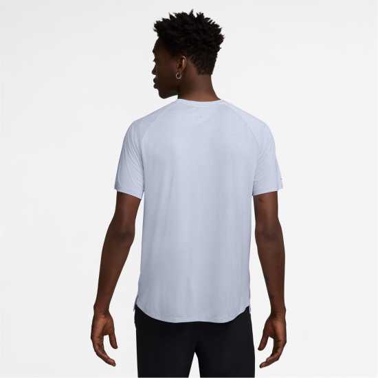 Nike Stride Short Sleeve Performance Tee Mens Ghost Blue Атлетика