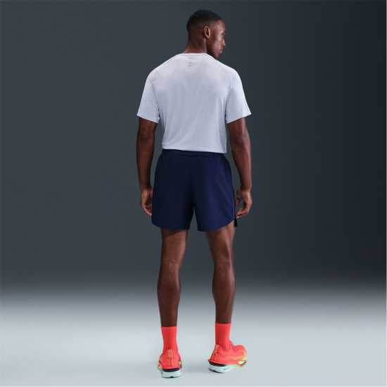 Nike Stride Short Sleeve Performance Tee Mens Ghost Blue Атлетика