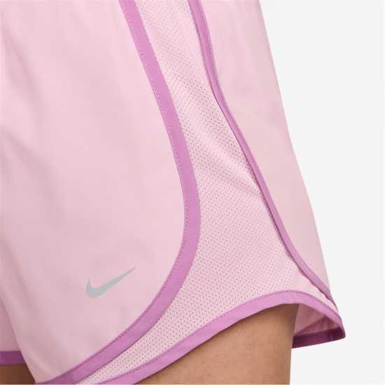 Nike Tempo Women's Dri-Fit Mid-Rise Brief-Lined Running Shorts Pink Foam 