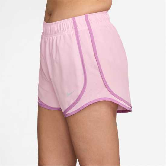 Nike Tempo Women's Dri-Fit Mid-Rise Brief-Lined Running Shorts Pink Foam 