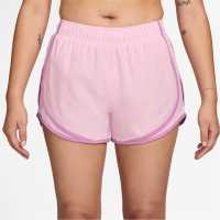 Nike Tempo Women's Dri-Fit Mid-Rise Brief-Lined Running Shorts Pink Foam 