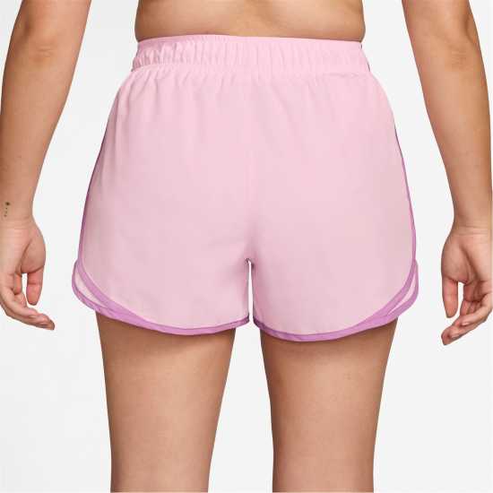 Nike Tempo Women's Dri-Fit Mid-Rise Brief-Lined Running Shorts Pink Foam 