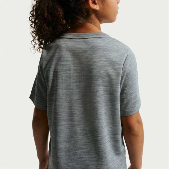Nike Dri-Fit Miler Big Kids' (Boys') Training Top Smoke Grey 