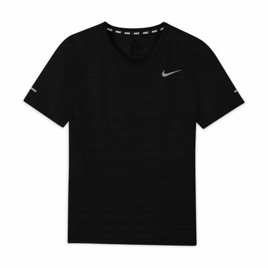 Nike Dri-FIT Miler Big Kids' (Boys') Training Top Черно Детски тениски и фланелки