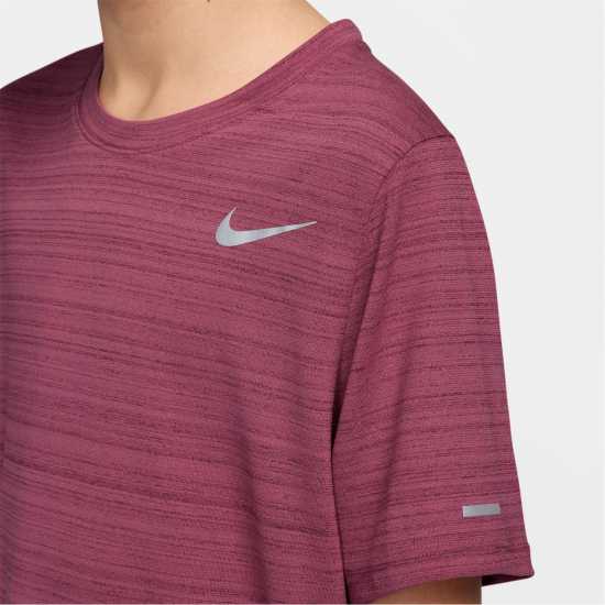 Nike Dri-Fit Miler Big Kids' (Boys') Training Top Sweet Beet Дрехи за бягане
