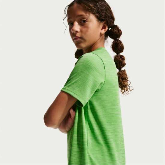 Nike Dri-Fit Miler Big Kids' (Boys') Training Top Liquid Lime 
