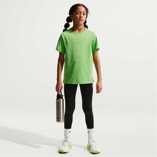 Nike Dri-Fit Miler Big Kids' (Boys') Training Top Liquid Lime 