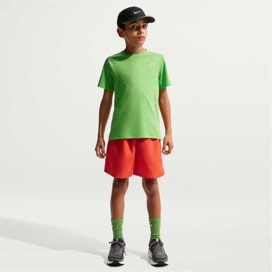 Nike Dri-Fit Miler Big Kids' (Boys') Training Top Liquid Lime 
