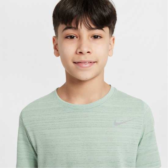 Nike Dri-Fit Miler Big Kids' (Boys') Training Top Зелено 