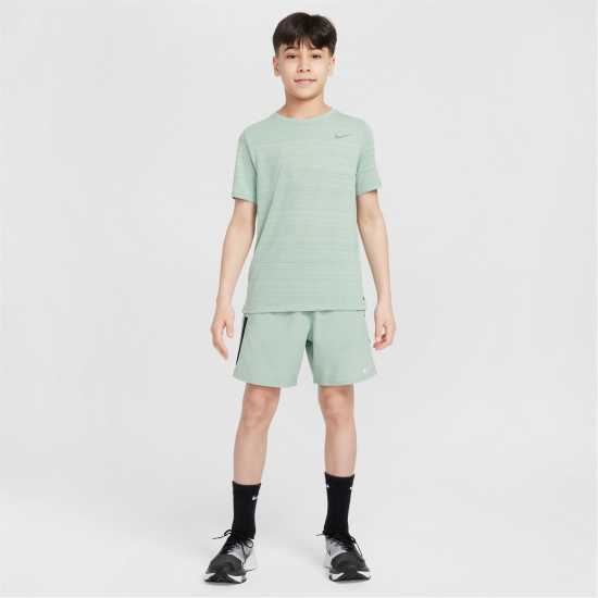 Nike Dri-Fit Miler Big Kids' (Boys') Training Top Зелено 