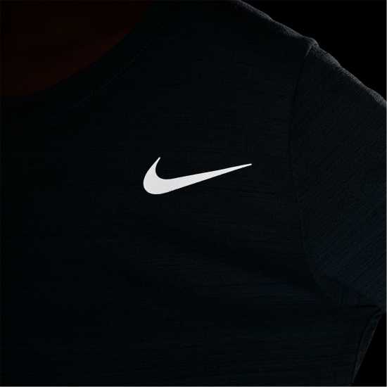 Nike Dri-FIT Miler Big Kids' (Boys') Training Top Димно синьо Детски тениски и фланелки