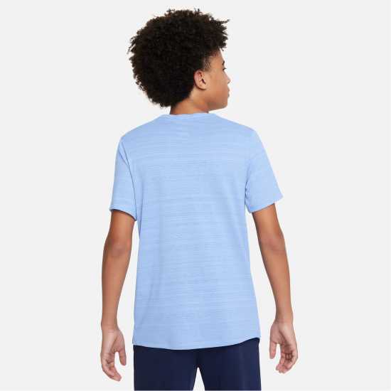 Nike Dri-Fit Miler Big Kids' (Boys') Training Top Кралска нюанс 