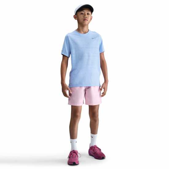 Nike Dri-Fit Miler Big Kids' (Boys') Training Top Кралска нюанс 