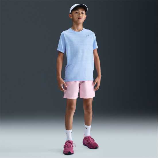 Nike Dri-Fit Miler Big Kids' (Boys') Training Top Кралска нюанс 