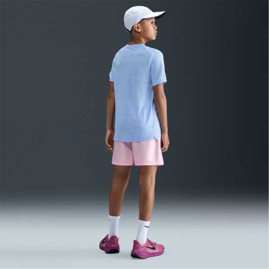 Nike Dri-Fit Miler Big Kids' (Boys') Training Top Кралска нюанс 