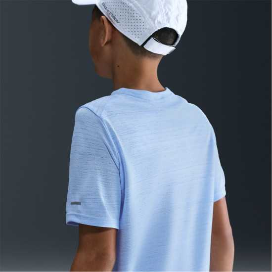 Nike Dri-Fit Miler Big Kids' (Boys') Training Top Кралска нюанс 