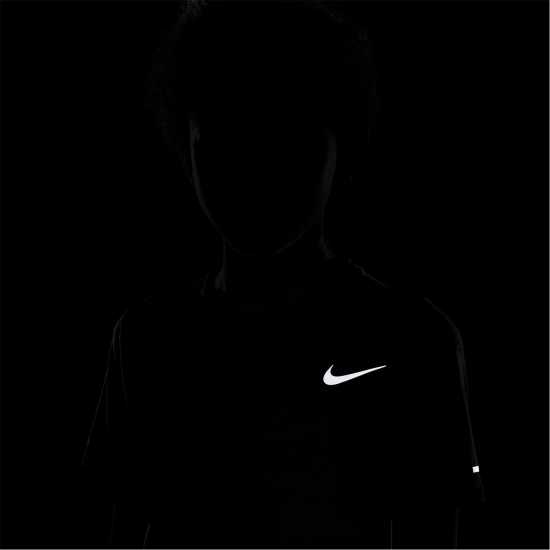 Nike Dri-FIT Miler Big Kids' (Boys') Training Top Димно сиво Детски тениски и фланелки