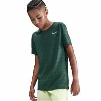 Nike Dri-Fit Miler Big Kids' (Boys') Training Top Fir Дрехи за бягане