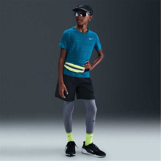 Nike Dri-Fit Miler Big Kids' (Boys') Training Top Green Abyss Дрехи за бягане
