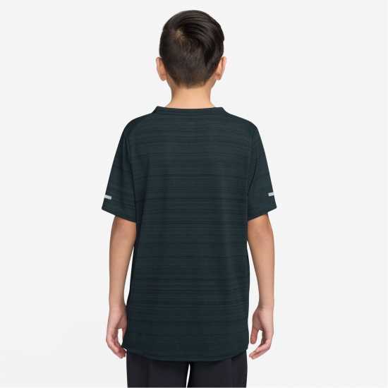 Nike Dri-Fit Miler Big Kids' (Boys') Training Top Seaweed Дрехи за бягане
