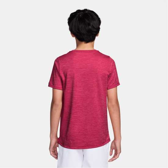 Nike Dri-Fit Miler Big Kids' (Boys') Training Top Rush pink 