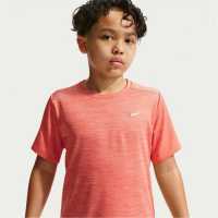 Nike Dri-Fit Miler Big Kids' (Boys') Training Top Turf Orange 