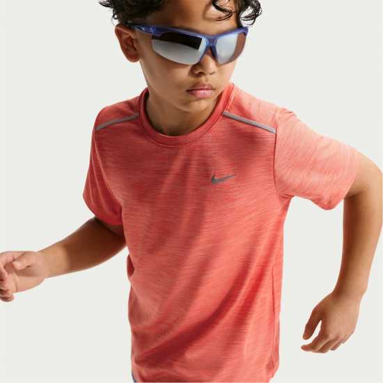 Nike Dri-Fit Miler Big Kids' (Boys') Training Top Turf Orange 