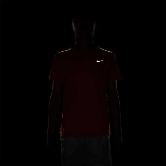 Nike Dri-Fit Miler Big Kids' (Boys') Training Top Turf Orange 