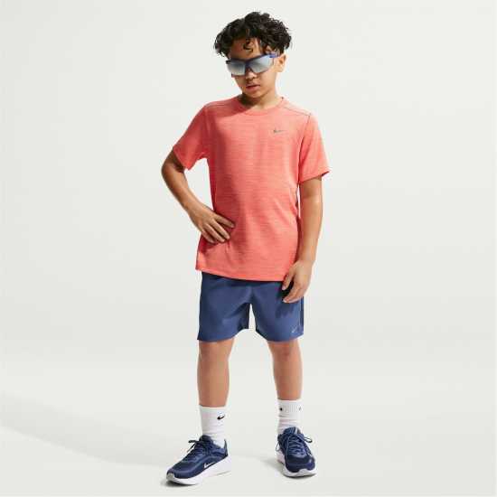 Nike Dri-Fit Miler Big Kids' (Boys') Training Top Turf Orange 