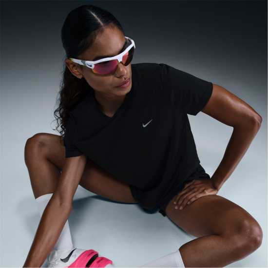 Nike Tempo Women's Dri-FIT Short-Sleeve Running Top Черно Атлетика