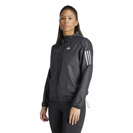 Adidas Дамско Яке Own The Run Running Jacket Womens Черно Дамски якета и палта