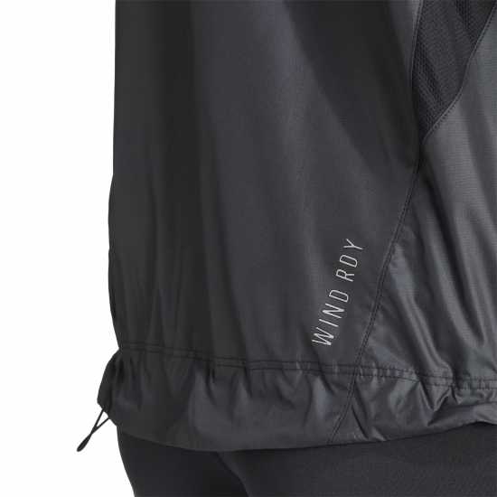 Adidas Дамско Яке Own The Run Running Jacket Womens Черно Дамски якета и палта