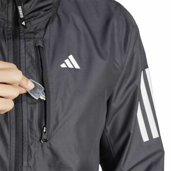 Adidas Дамско Яке Own The Run Running Jacket Womens Черно Дамски якета и палта