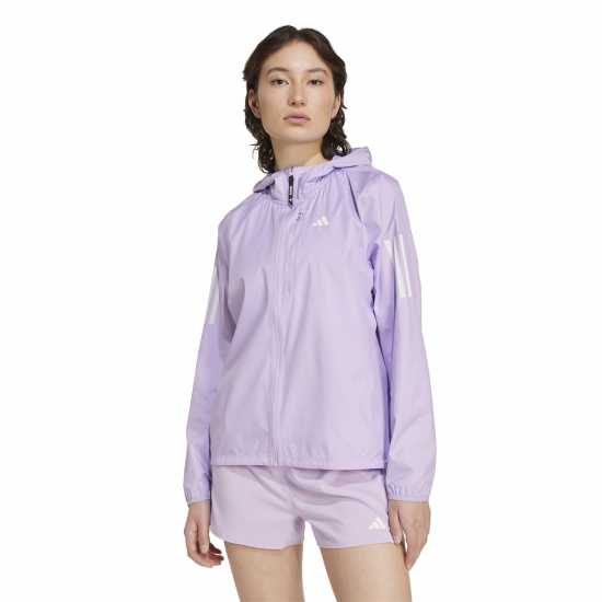Adidas Дамско Яке Own The Run Running Jacket Womens Powder Plum Дамски якета и палта