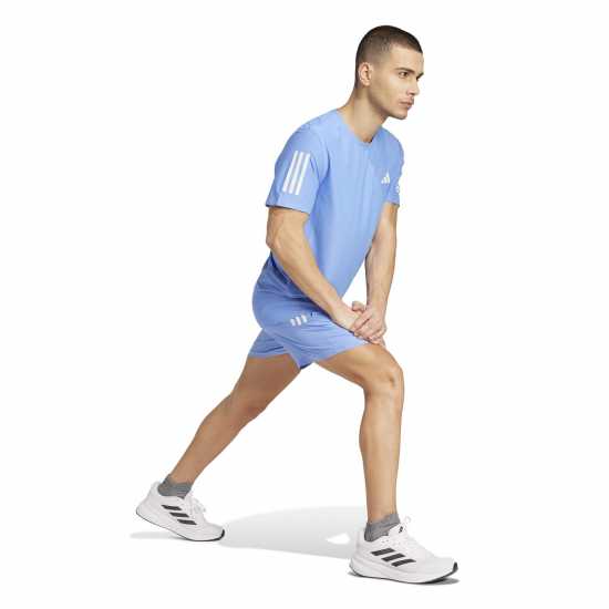 Adidas Own The Run Shorts Running Mens Blue Fusion Атлетика