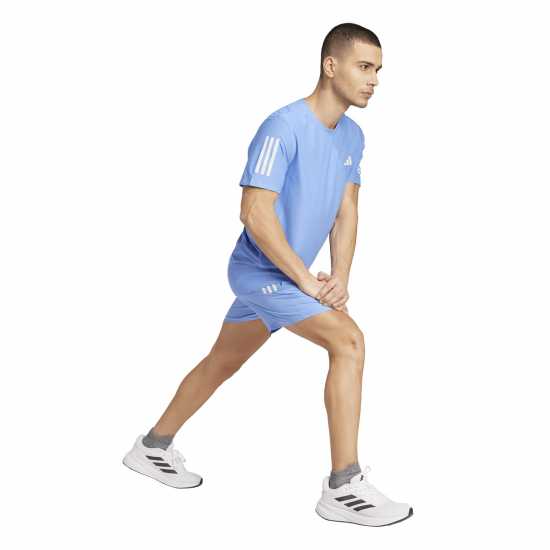 Adidas Own The Run Shorts Running Mens Blue Fusion Атлетика