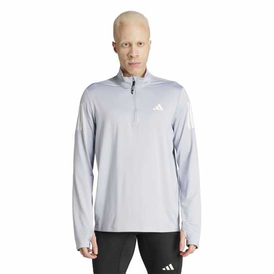 Атлетика Adidas Мъжко Горнище За Бягане Own The Run Half-Zip Running Top Mens Хало Сребърно Adidas Мъжко Горнище За Бягане Own The Run Half-Zip Running Top Mens Хало Сребърно Атлетика