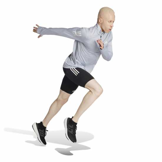 Атлетика Adidas Мъжко Горнище За Бягане Own The Run Half-Zip Running Top Mens Хало Сребърно Adidas Мъжко Горнище За Бягане Own The Run Half-Zip Running Top Mens Хало Сребърно Атлетика