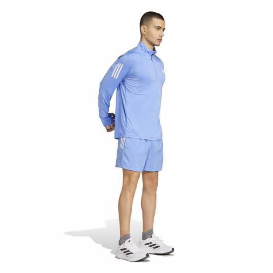Adidas Мъжко Горнище За Бягане Own The Run Half-Zip Running Top Mens Синя Фузия 