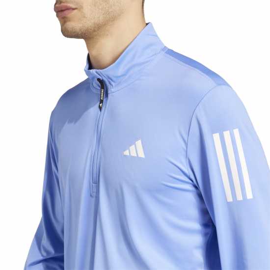 Adidas Мъжко Горнище За Бягане Own The Run Half-Zip Running Top Mens Синя Фузия 