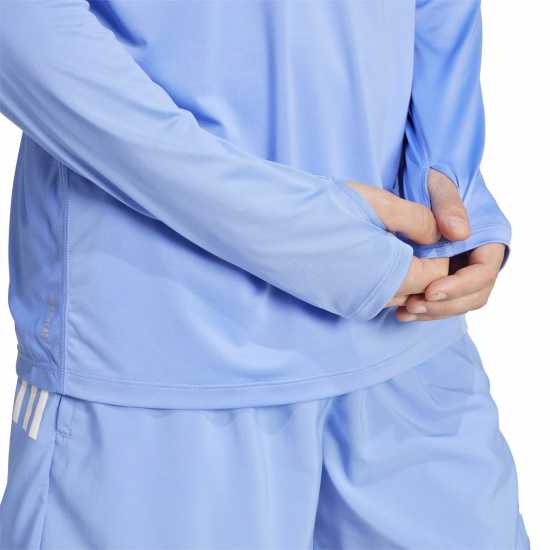 Adidas Мъжко Горнище За Бягане Own The Run Half-Zip Running Top Mens Синя Фузия 