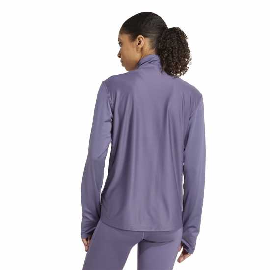 Adidas Дамско Горнище За Бягане The Run Half-Zip Running Top Womens violet Дамски горнища с цип