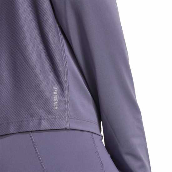 Adidas Дамско Горнище За Бягане The Run Half-Zip Running Top Womens violet Дамски горнища с цип