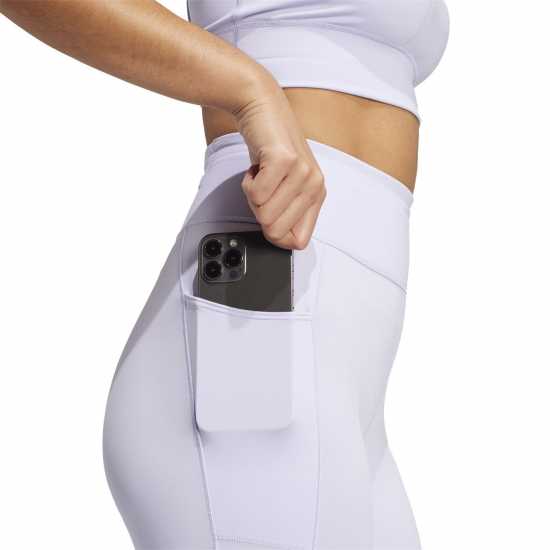 Adidas Own The Run 7/8 Length Running Tight Womens Виолетов оттенък Дамски клинове за фитнес