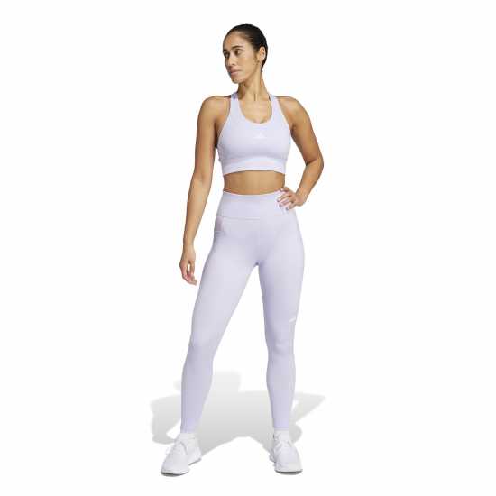 Adidas Own The Run 7/8 Length Running Tight Womens Виолетов оттенък Дамски клинове за фитнес