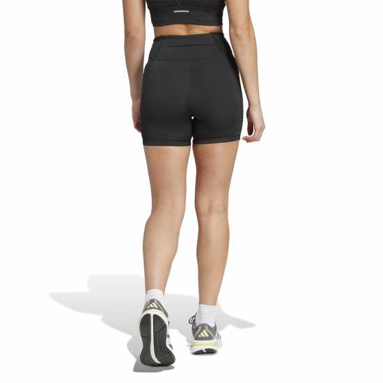 Adidas The Run Short Leggings Womens Черно Дамски клинове за фитнес