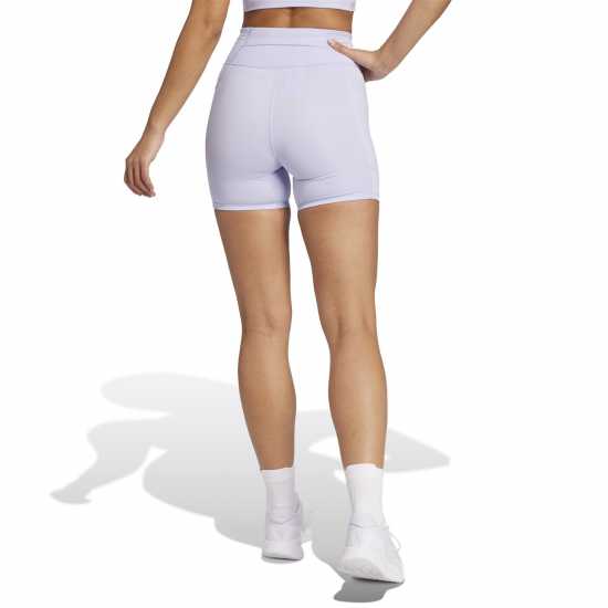 Adidas The Run Short Leggings Womens Виолетов оттенък Дамски клинове за фитнес