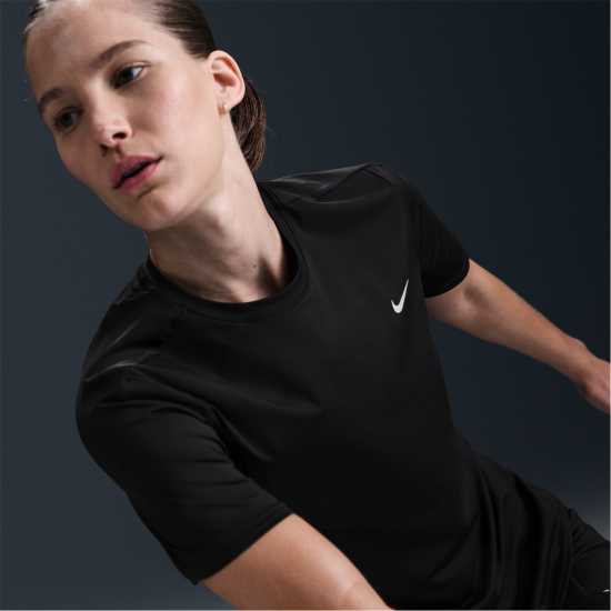 Nike Swift Women's Dri-FIT Short-Sleeve Running Top Черно Атлетика